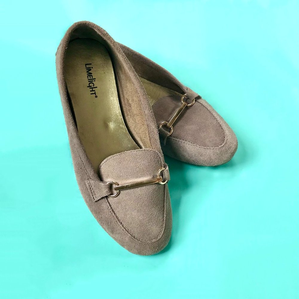 Limelight "Voltaire" Taupe Loafers